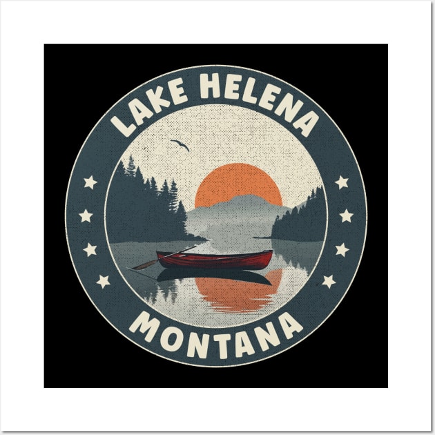 Lake Helena Montana Sunset Wall Art by turtlestart